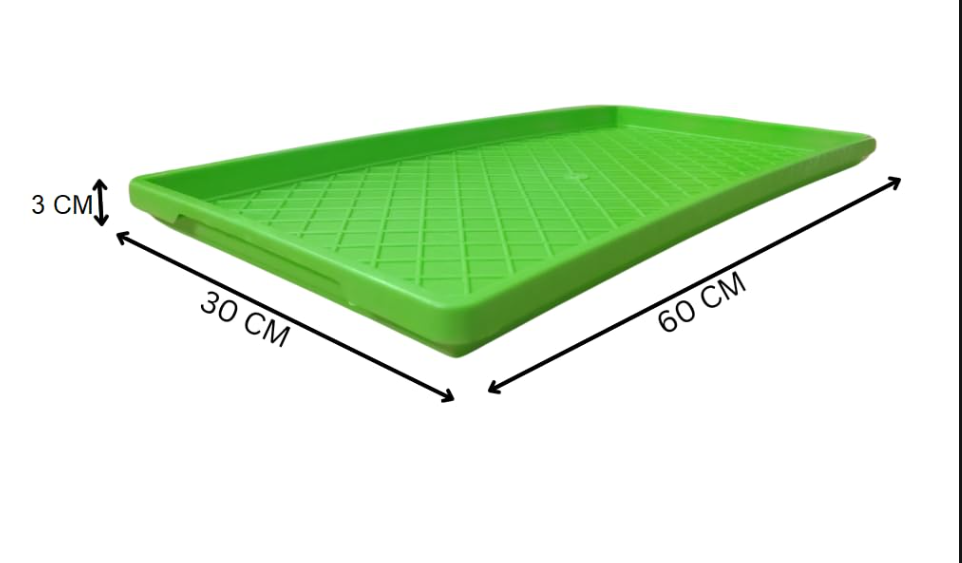 MICROGREEN COLOUR TRAYS (Food Grade) - Per set 2 Trays (1 with holes 1 without holes) - Image 2