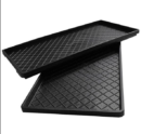 MICROGREEN BLACK TRAYS - Per set 2 Trays (1 with holes 1 without holes)